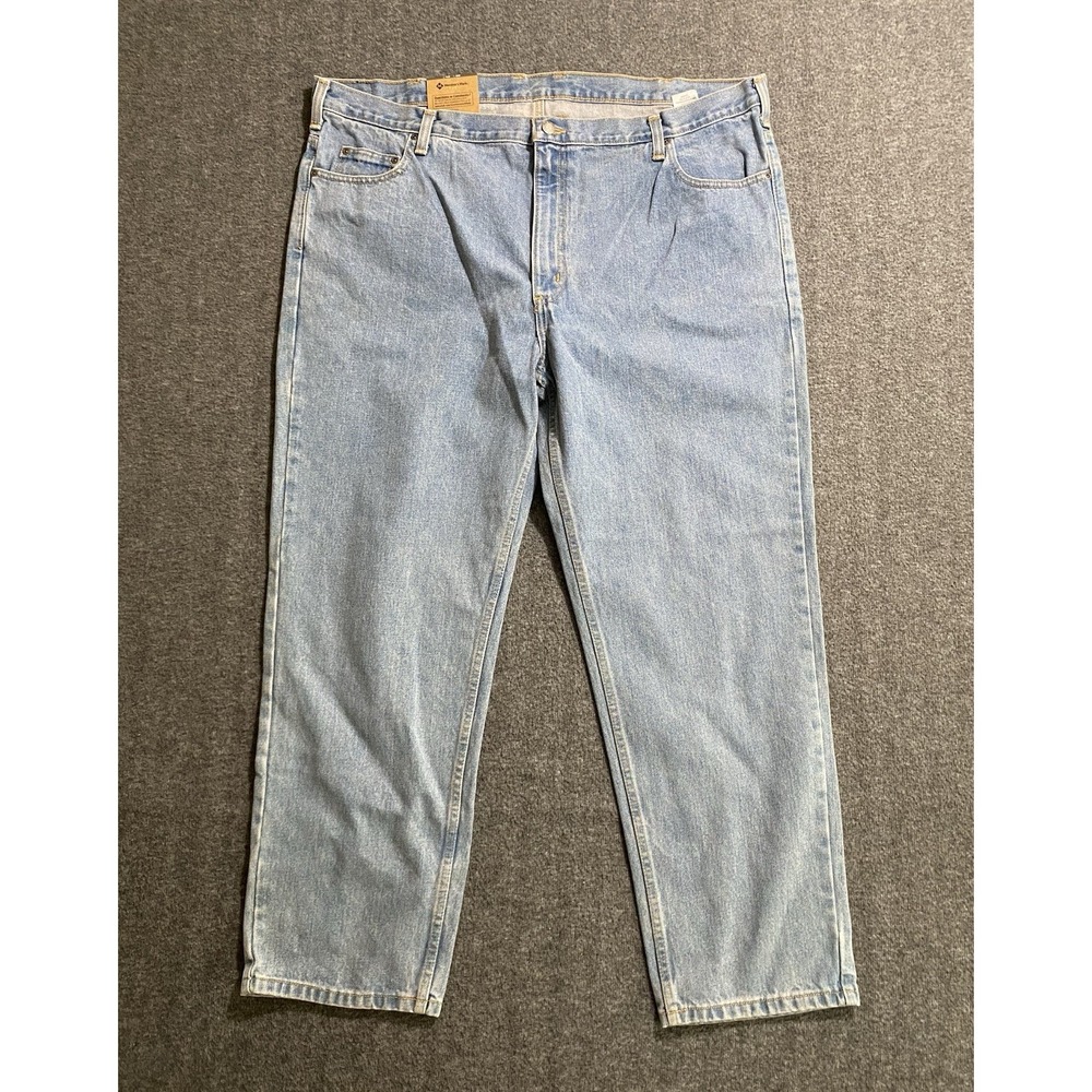 Members Mark Men's Jeans Straight Leg  High-Rise Workwear Size 42x30